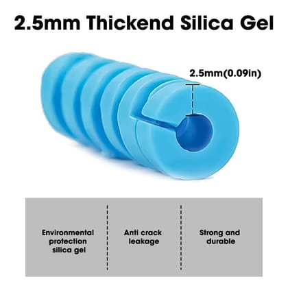 Spiral Cable Protector - Set of 4, Fits Phone & Laptop Cables