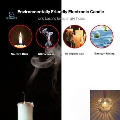Heart Shaped LED Diya Warm White 5x5x3 CM Energy-Saving Flameless Lighting Eco-Friendly Diya for Diwali Decoration Home Lighting
