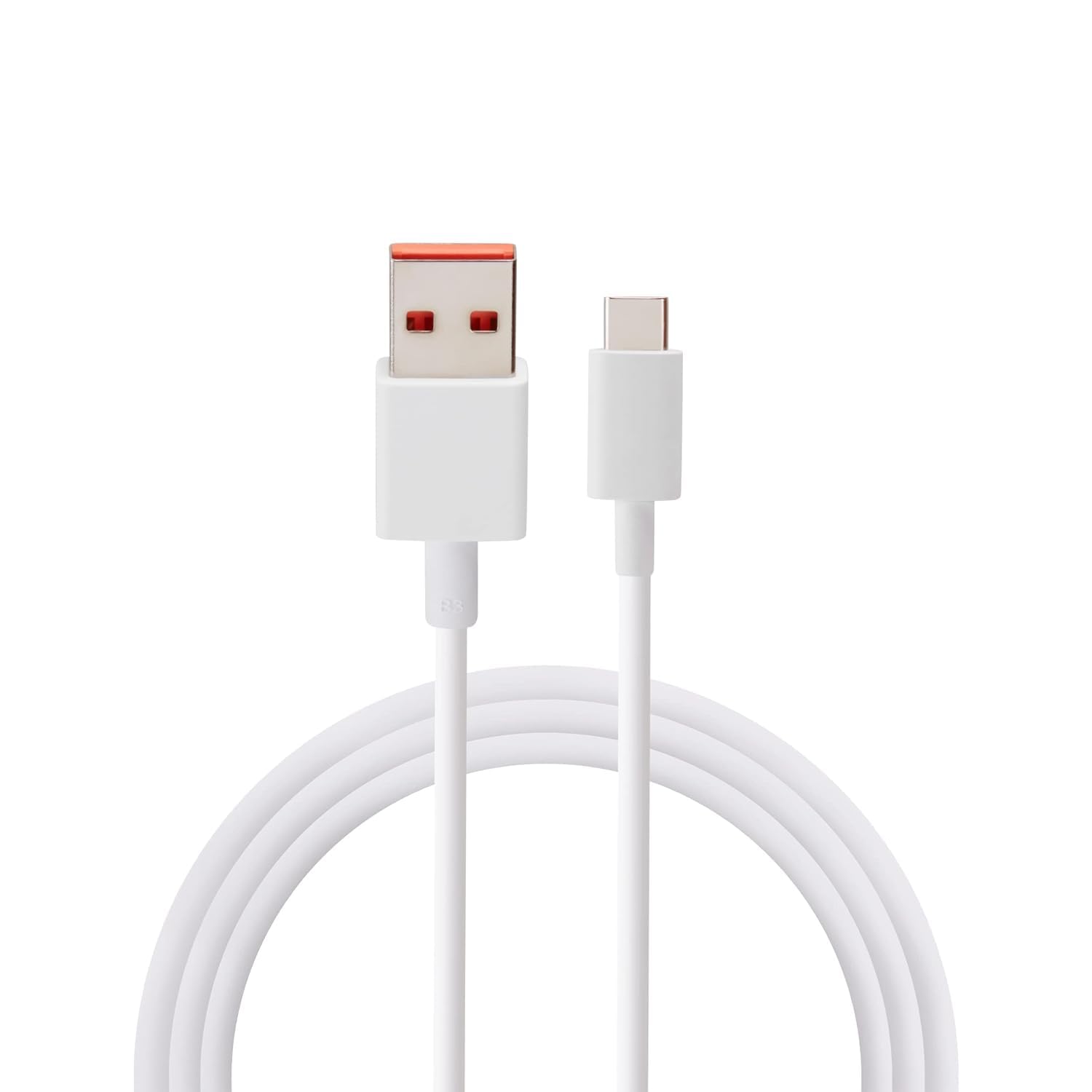 Mi 120W Fast Charging USB Type-C Cable, White TPE Material, 100cm Length, HyperCharge Support, 6A Power Delivery, Multi-Layer Protection, Tangle-Free Design